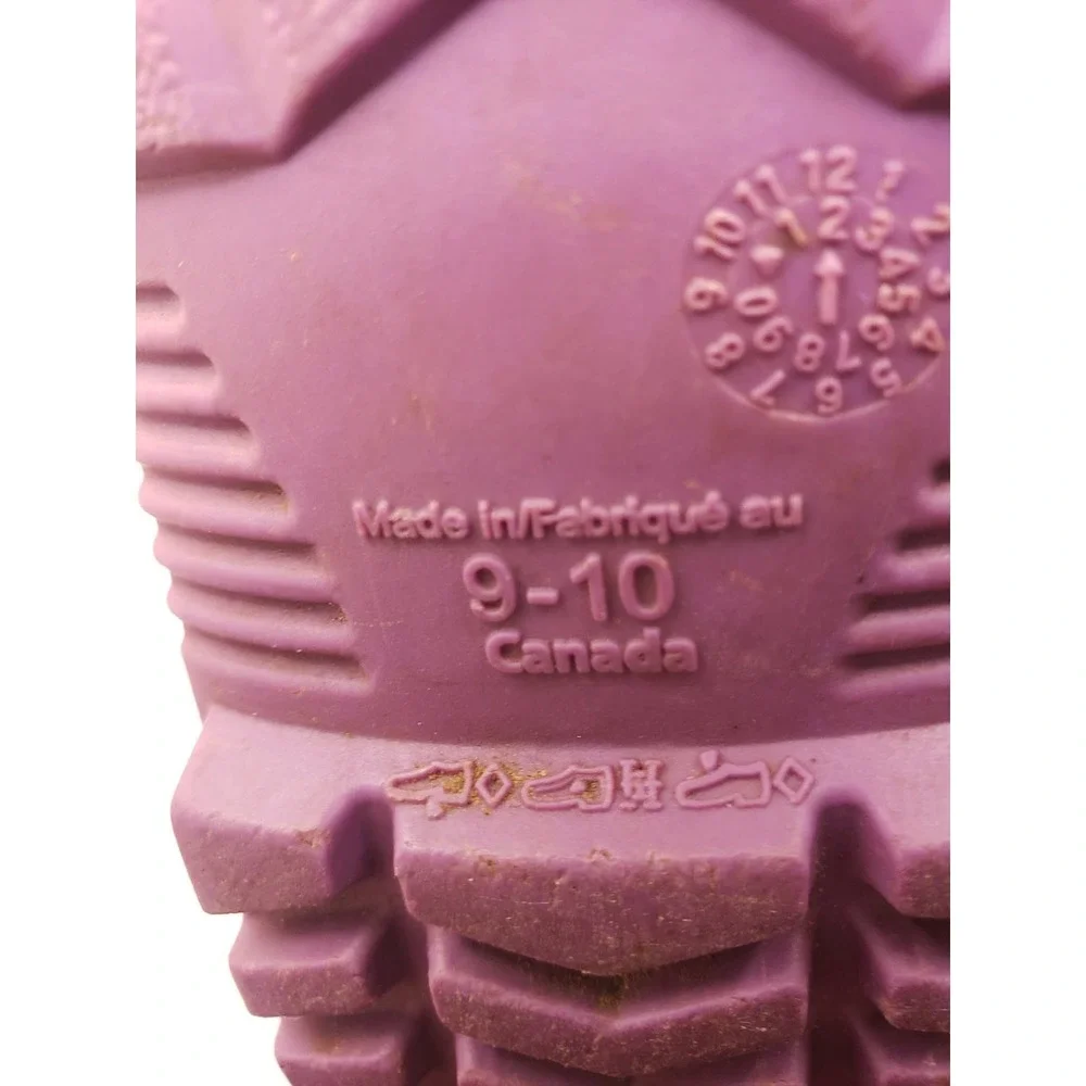 Kids Pink Rain Boots Purple Sole Waterproof Rubber Boots Size 9-10 Canada‎
